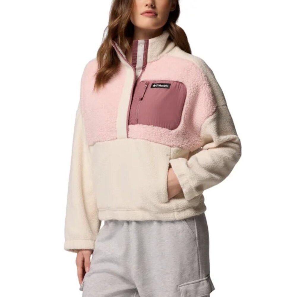 New Columbia Women's Long Sleeve Cropped Fleece Pullover